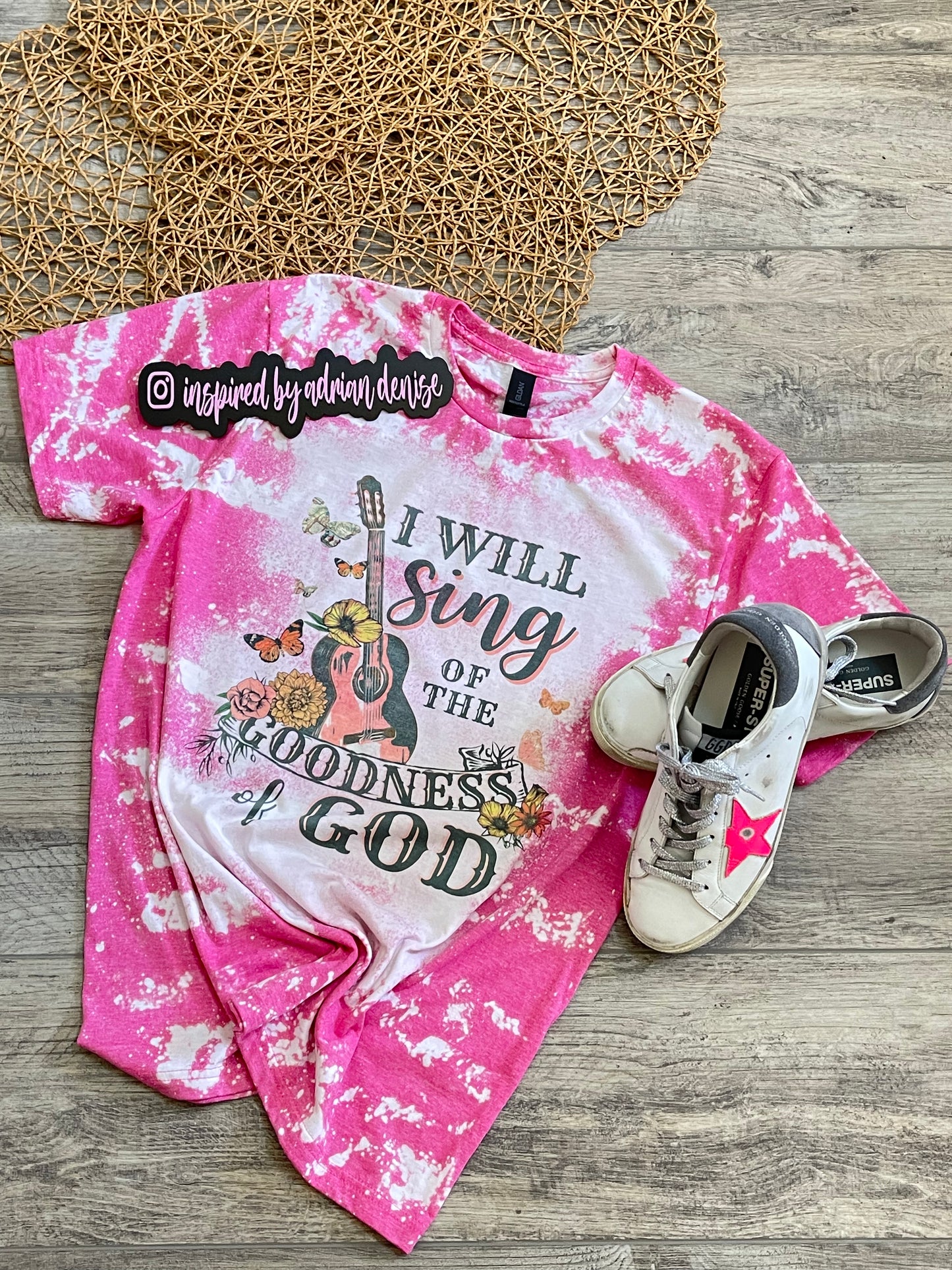 Goodness of God Bleached Tee