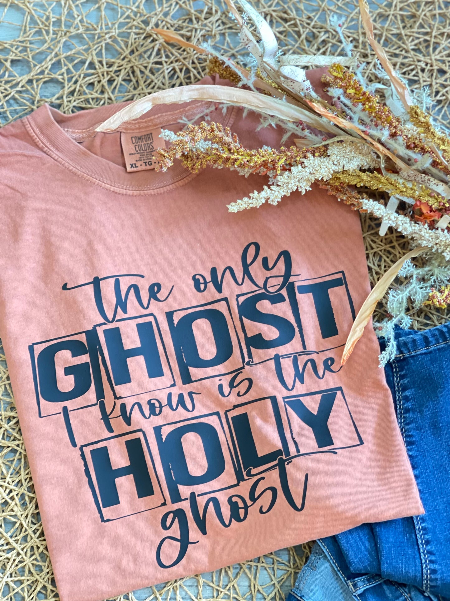 Only Ghost is The Holy Ghost CC Orange-Tee