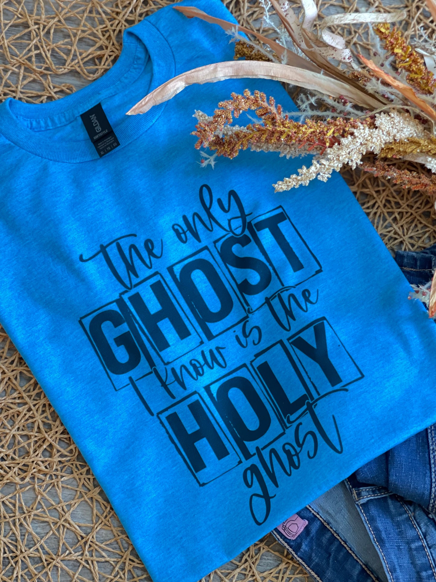 Only Ghost is The Holy Ghost Blue-Tee