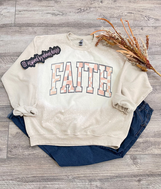 Faith Distressed Sweatshirt