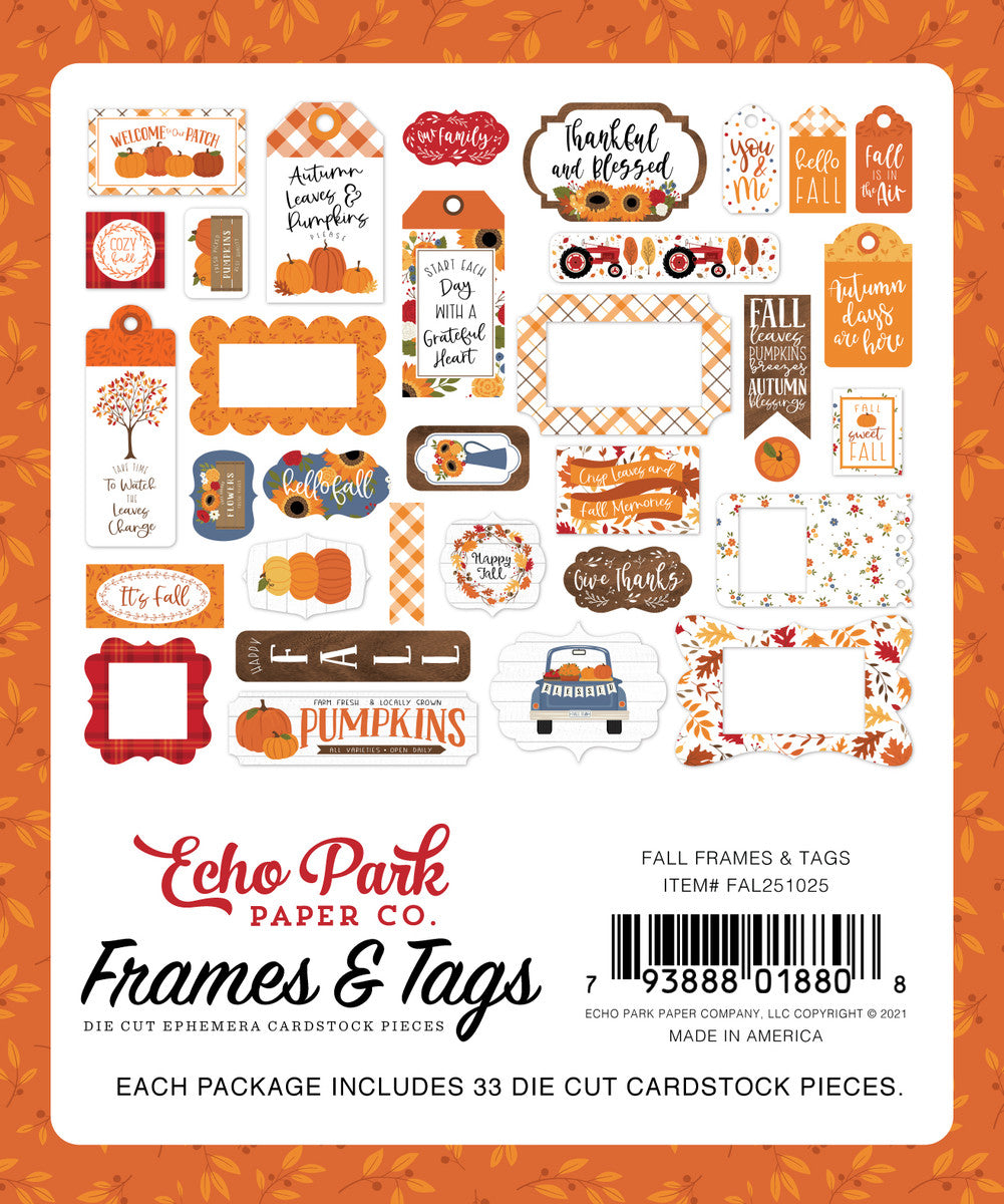 Fall Frames and Tags-Scrapbook Collection