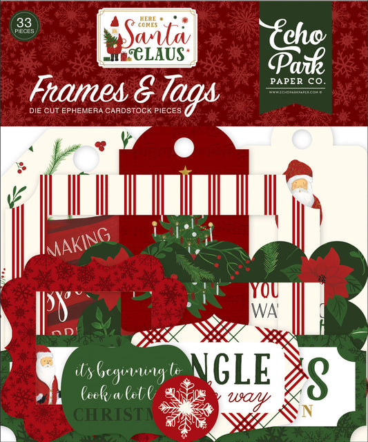 Here Comes Santa Claus Frames and Tags-Scrapbook Collection