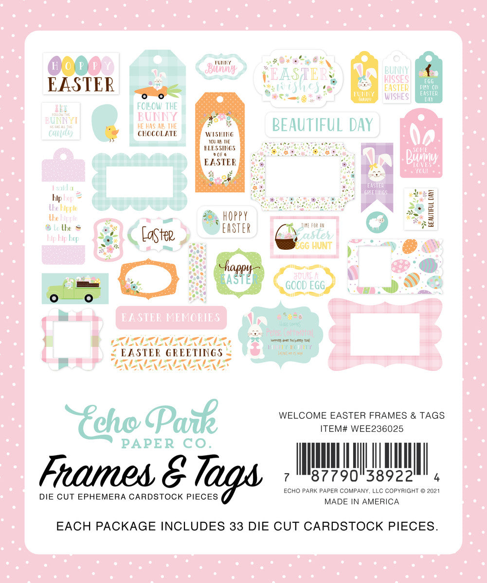 Welcome Easter Frames and Tags-Scrapbook Collection